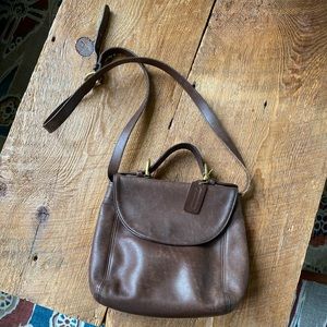 Vintage Coach Crossbody Leather Handbag Purse